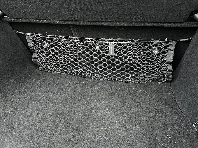 Envelope Style Automotive Elastic Trunk Mesh Cargo Net for KIA Stinger 2018-2024 - Premium Trunk Organizers and Storage - Luggage Net for Sedan - Best Car Organizer for KIA Stinger GT