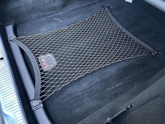 Floor Style Automotive Elastic Trunk Mesh Cargo Net for Mercedes Benz S Class 2021-2024 - Premium Trunk Organizers and Storage - Luggage Net for Sedan - Best Car Organizer for Mercedes Benz W223