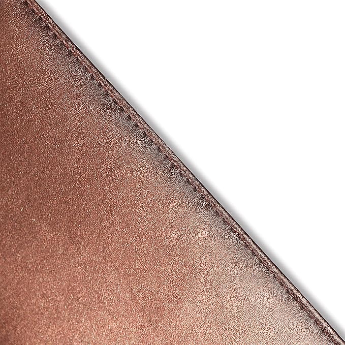 Sanlykate Leather Checkbook Cover for Men and Women, Check Book Case Card Holder with Free Divider, Standard Register Duplicate Checks with pen inserts