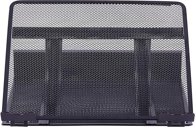 Lorell, LLR80620, Mesh Laptop Stand, 1 Each, Black