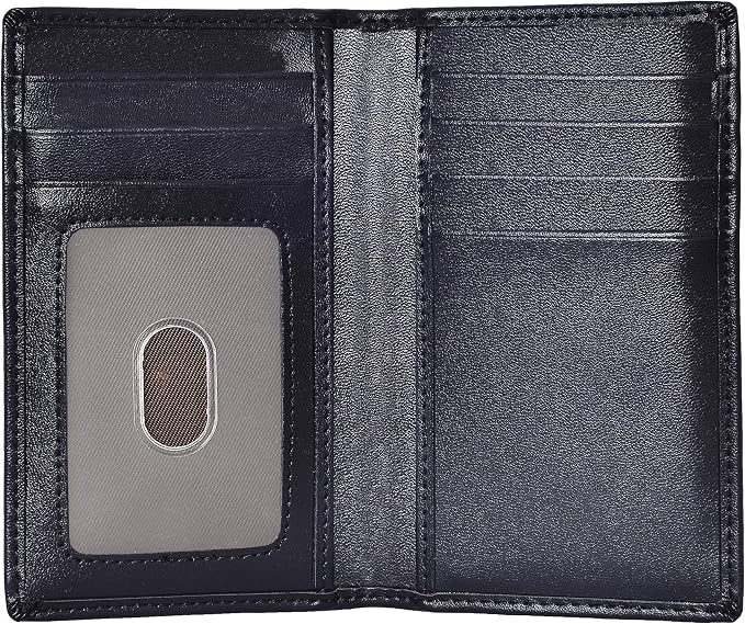 Slim Thin ID/Credit Card Holder RFID Genuine Leather Bifold Front Pocket Wallet