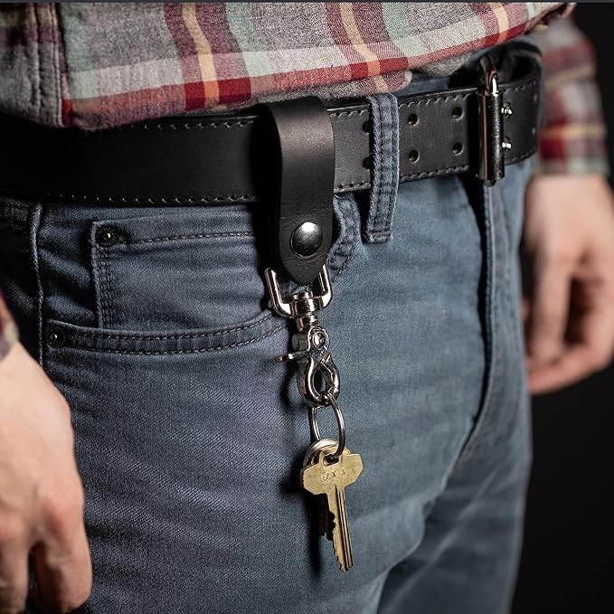Relentless Tactical | Ultimate Leather Valet Keychain – Made in USA – Full Grain Leather