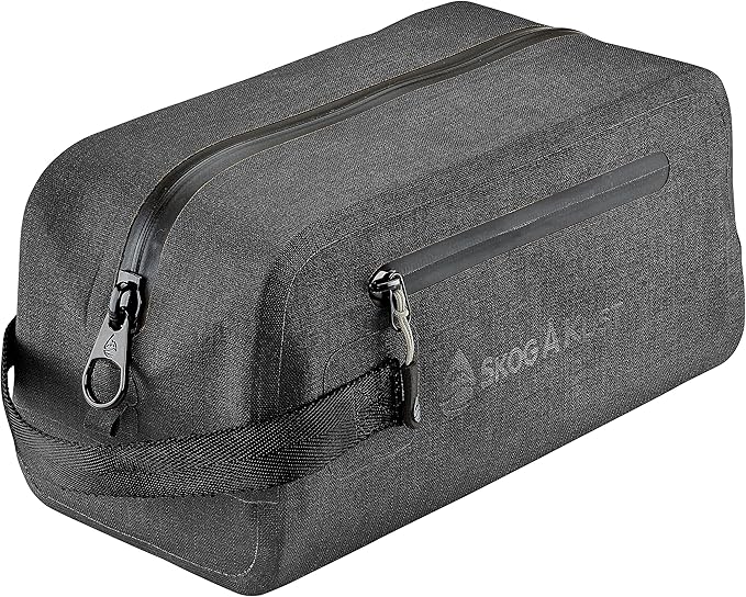 Skog Å Kust DoppSåk Waterproof & Leak-Proof Travel Toiletry Bag | Small, Black