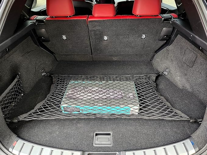 Floor Style Automotive Elastic Trunk Mesh Cargo Net for Lexus NX 350 2022-2025 - Premium Trunk Organizer and Storage - Luggage Net for Crossover - Best Car Organizer for Lexus NX350