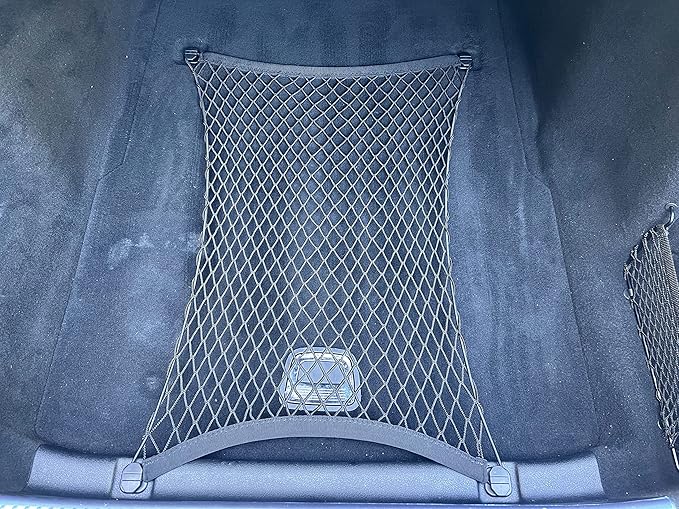 Floor Style Automotive Elastic Trunk Mesh Cargo Net for Mercedes Benz S Class 2021-2024 - Premium Trunk Organizers and Storage - Luggage Net for Sedan - Best Car Organizer for Mercedes Benz W223