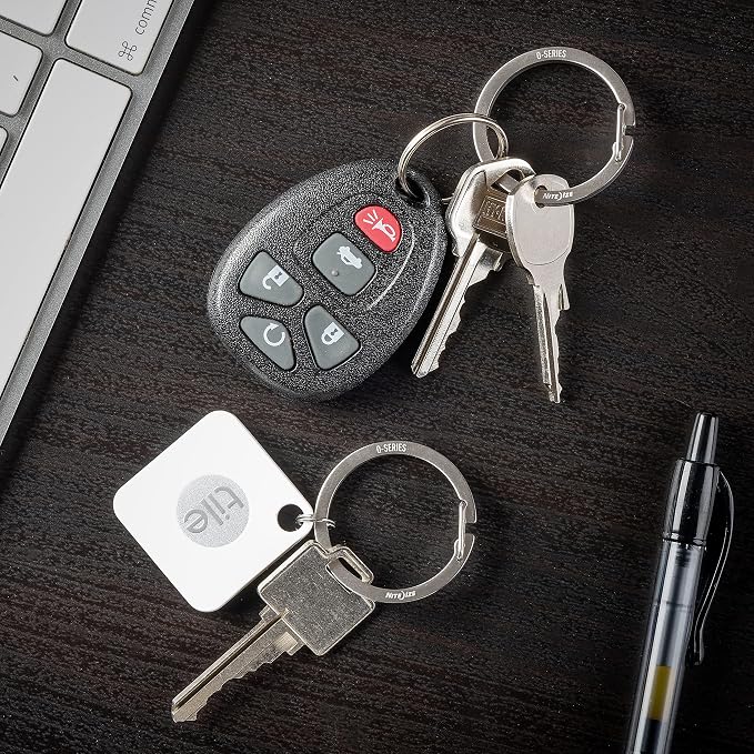 Nite Ize O-Series Gated Key Ring, Stainless Steel Split Ring Alternative, 2 Count (Pack of 2)