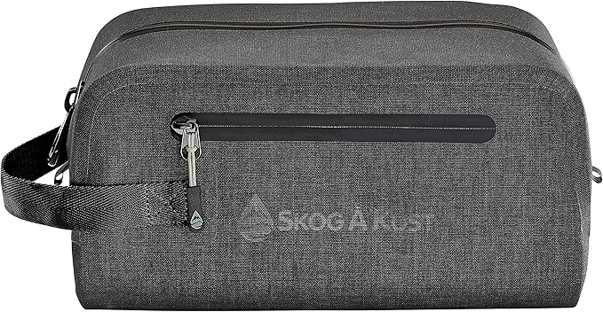 Skog Å Kust DoppSåk Waterproof & Leak-Proof Travel Toiletry Bag | Large, Black