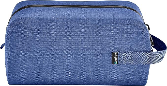Skog Å Kust DoppSåk Waterproof & Leak-proof Travel Toiletry Bag | Large Blue
