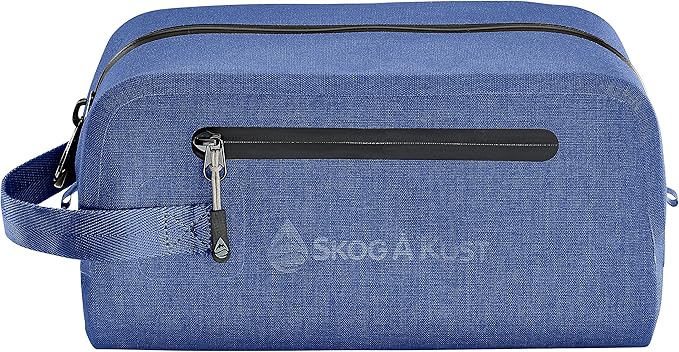 Skog Å Kust DoppSåk Waterproof & Leak-proof Travel Toiletry Bag | Large Blue