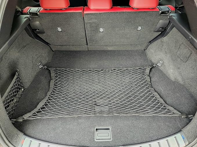 Floor Style Automotive Elastic Trunk Mesh Cargo Net for Lexus NX 350 2022-2025 - Premium Trunk Organizer and Storage - Luggage Net for Crossover - Best Car Organizer for Lexus NX350