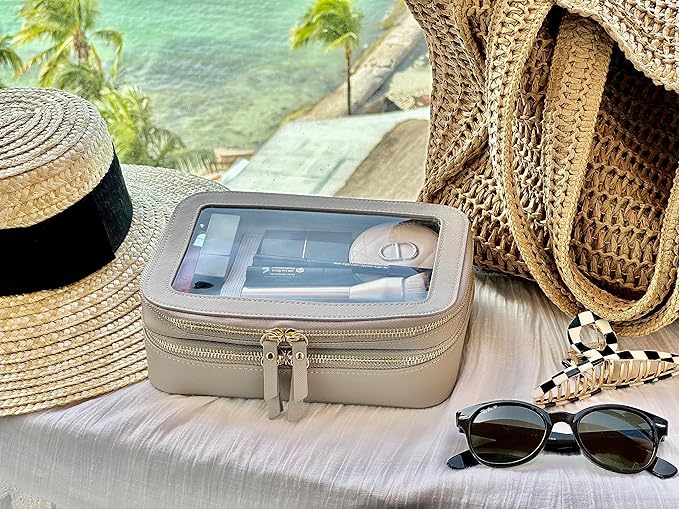 JAZD Women's Clear Cosmetic Bag