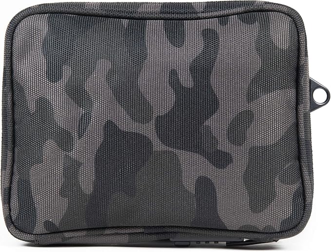 DIME BAGS Lockable Odor Sealing Padded Pouch, 3-Digit Combo Lock & Hidden Storage Pocket, Carbon Lined Scent Protection Boss