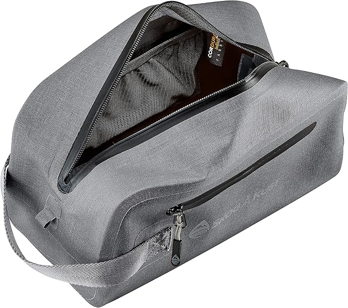 Skog Å Kust DoppSåk Waterproof & Leak-Proof Travel Toiletry Bag | Large, Charcoal Grey