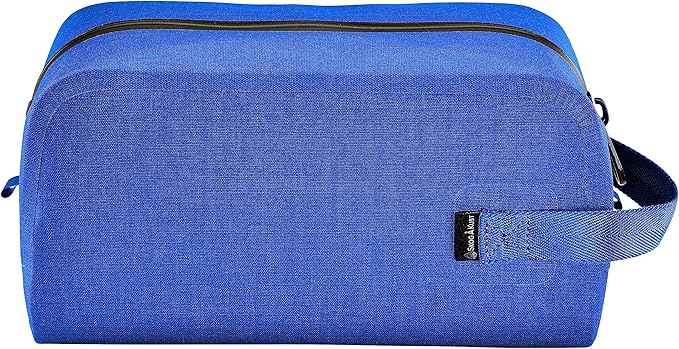 Skog Å Kust DoppSak Waterproof & Leak-proof Travel Toiletry Bag (Blue, Small)