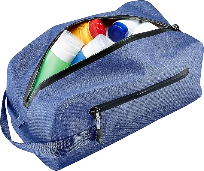 Skog Å Kust DoppSåk Waterproof & Leak-proof Travel Toiletry Bag | Large Blue