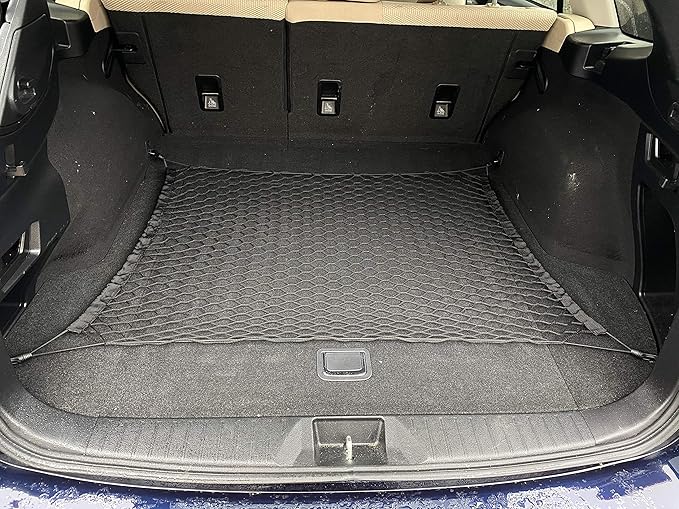 Floor Style Automotive Elastic Trunk Mesh Cargo Net for Subaru Outback 2020-2025 - Premium Trunk Organizers and Storage - Luggage Net for SUV - Best Car Organizer for Subaru Outback