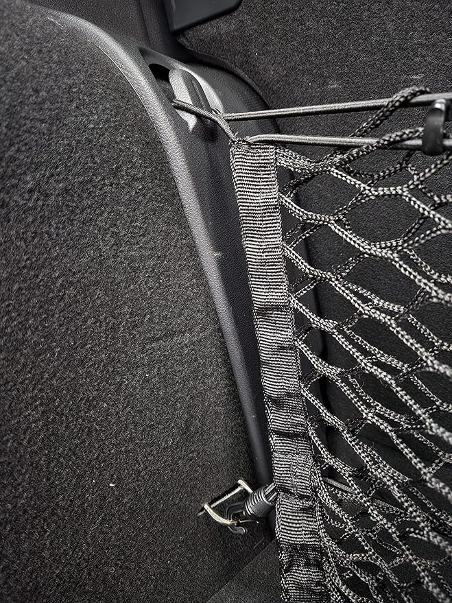 Envelope Style Automotive Elastic Trunk Mesh Cargo Net for Nissan Kicks 2022-2024 - Premium Trunk Organizer and Storage - Luggage Net for Crossover - Best Car Organizer for Nissan Kicks