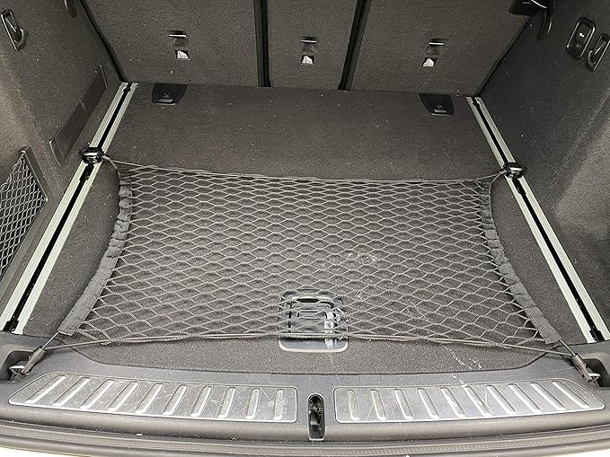 Trunk Floor Style Automotive Elastic Mesh Cargo Net for BMW X3 Accessories 2017-2024 - Premium Trunk Organizers and Storage - Luggage Net for Crossover - Best Car Organizer for BMW X3