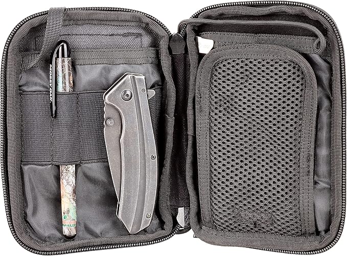 Mini Tactical EDC Organizer - Small Admin Pouch With Multiple Pouches