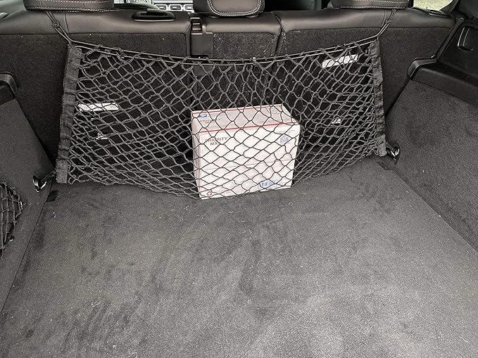 Envelope Style Automotive Elastic Trunk Mesh Cargo Net for Mercedes-Benz GLE W167 2020-2025 - Premium Trunk Organizers and Storage - Luggage Net for SUV - Best Car Organizer for Mercedes-Benz GLE