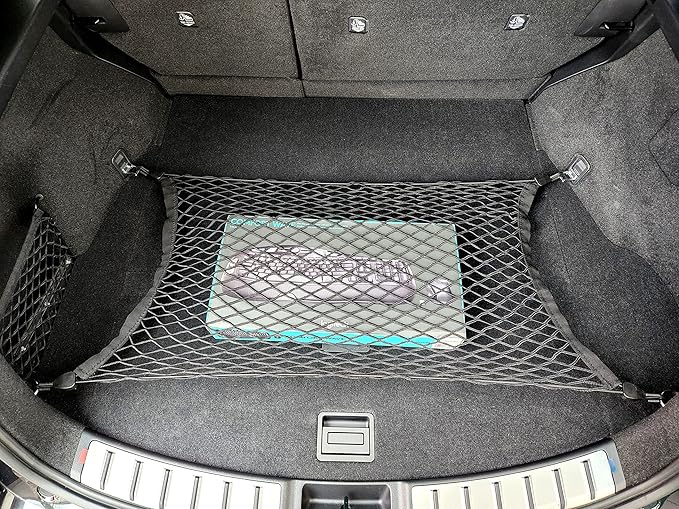 Floor Style Automotive Elastic Trunk Mesh Cargo Net for Lexus NX 350 2022-2025 - Premium Trunk Organizer and Storage - Luggage Net for Crossover - Best Car Organizer for Lexus NX350