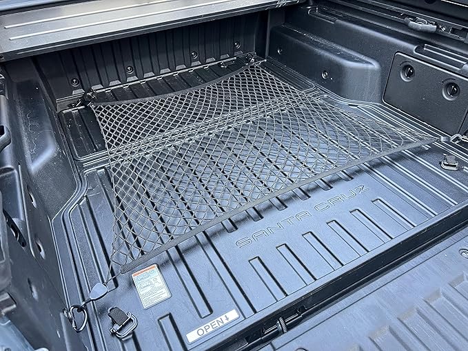 Floor Style Elastic Trunk Cargo Net for Hyundai Santa Cruz 2022-2026 - Premium Trunk Organizers & Storage - Cargo Net for Pickup Truck Bed - Truck Bed Divider - Car Organizer for Pickup